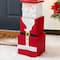 Glitzhome® 24.5" Christmas Wood Santa and Nutcracker Reversible Boxed Porch Decor